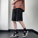 2024夏大码宽松水洗做旧破洞直筒运动休闲短裤226-3-K9988-P55，男装休闲裤，星座226-3