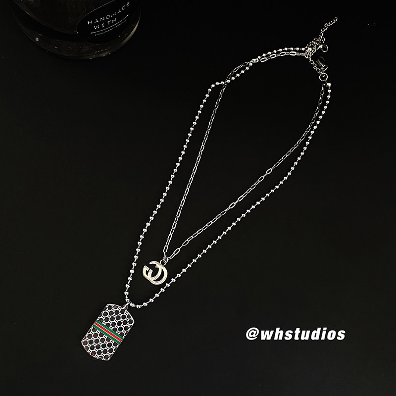 A353-X038-P18日韩钛钢复古情侣项链简约嘻哈个性潮流男女配饰品,饰品头饰,星座1308-1（原A353）