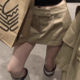 裤 低腰半身裙女卡其色防走光短裙西装 短款 裙裤 裙 半裙工装