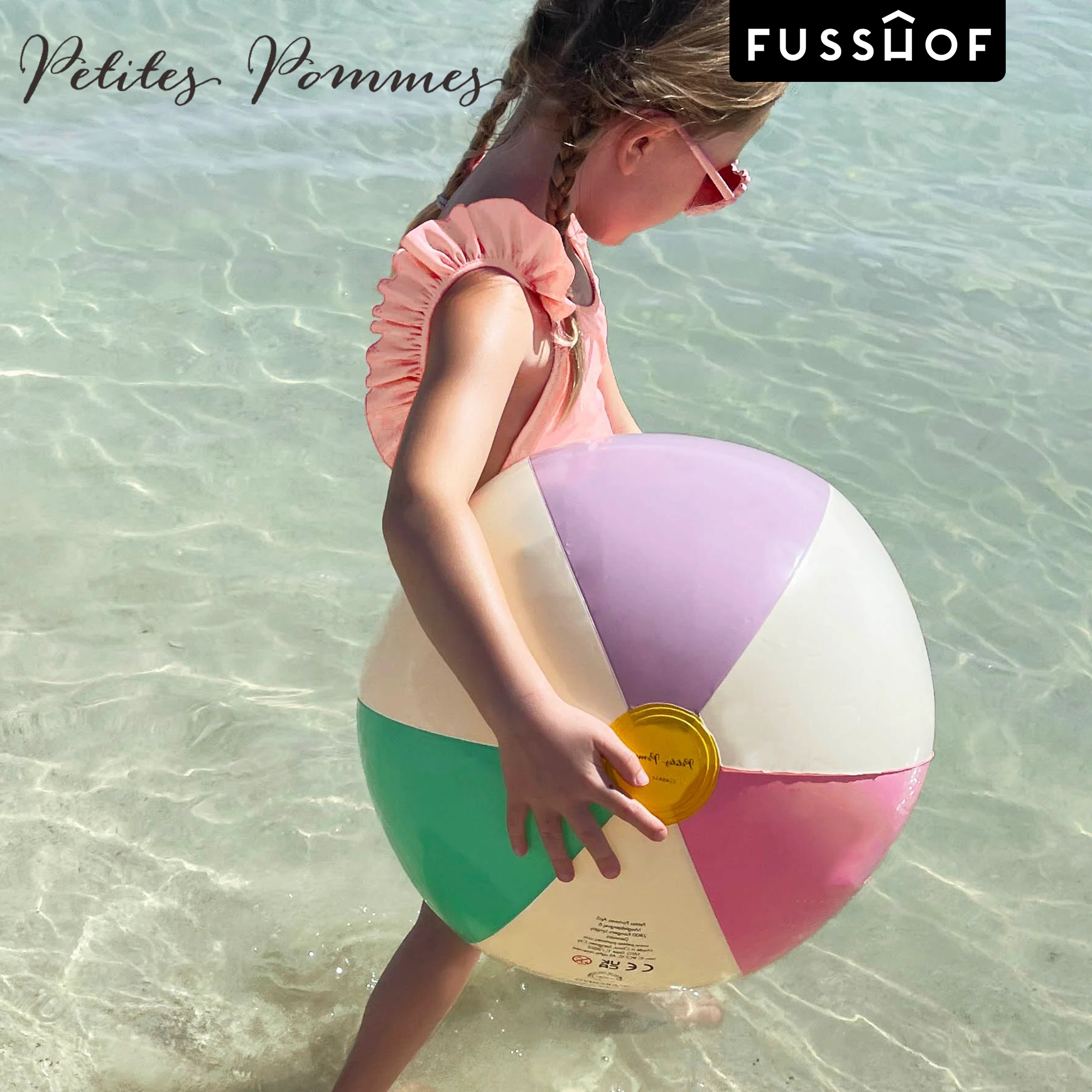 丹麦PetitesPommes沙滩球复古