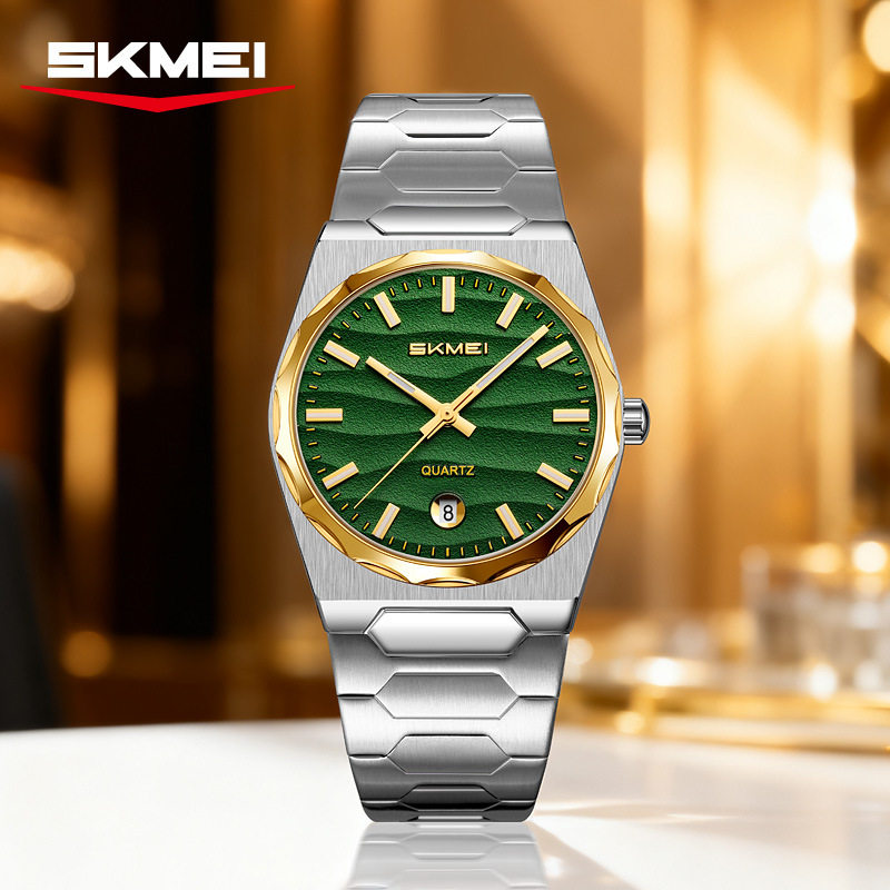 时刻美新款时尚商务钢带腕表百搭潮流防水单日历男士石英腕表,手表,国产腕表,淘宝优惠券,粉丝福利购,淘宝优惠卷