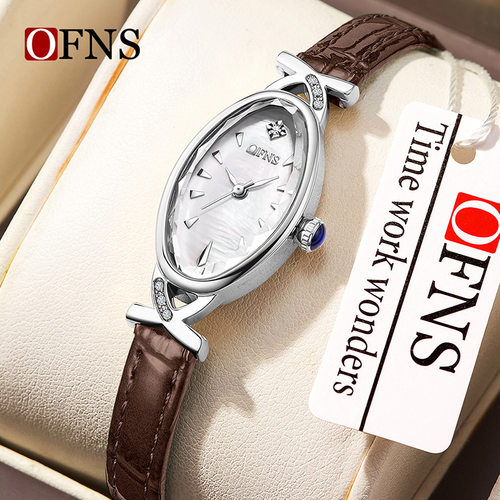 Ofns跨境热卖手表椭圆形贝母盘防