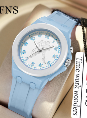 OFNS石英表创意品牌时尚十二星座图案手表夜光运动学生腕表数字潮