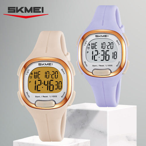 时刻美学生手表男女款多功能方块