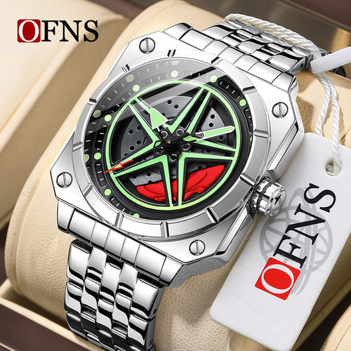 OFNS爆款方形潮流男士五星立体旋