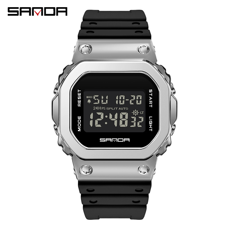 三达时尚潮流单机芯小方块原宿风