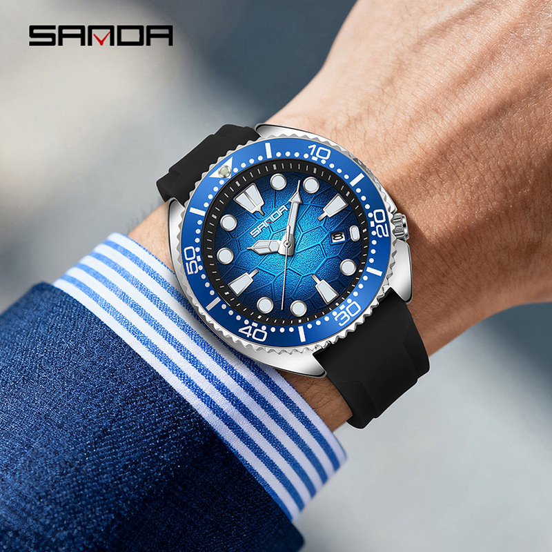 三达TEMU爆款腕表可拆卸硅胶带大