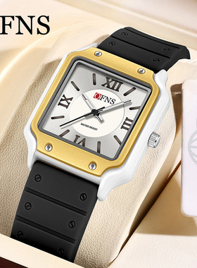OFNS品牌新款手表学生只看时间防水简约考试用石英表时尚男女腕表