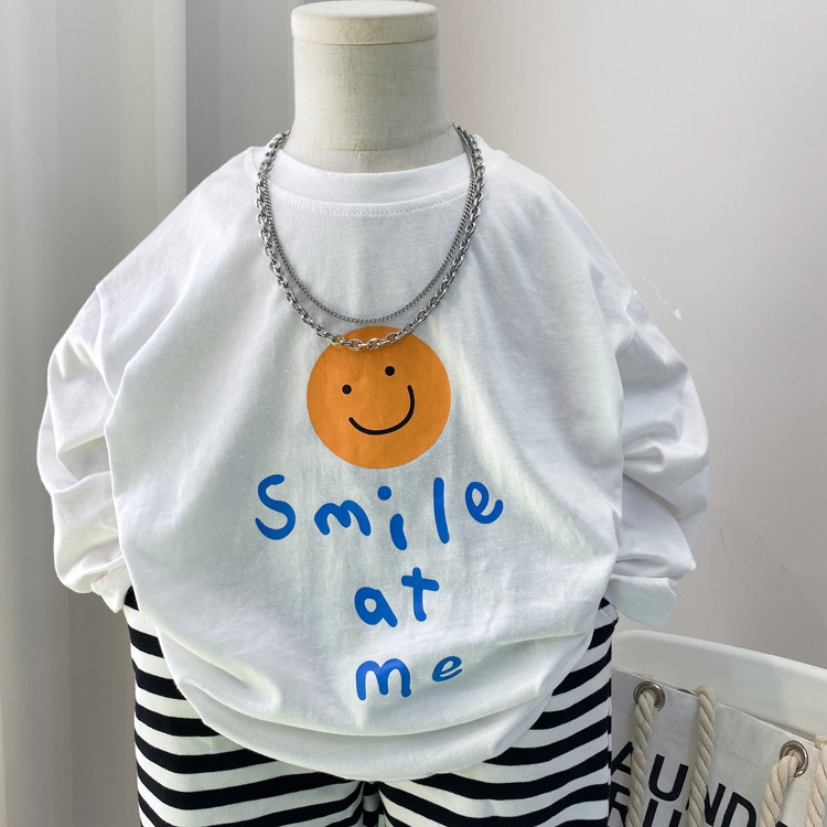 男童长袖t恤2025新款薄款儿童打底衫圆领白色上衣春秋男孩潮宽松,童装/婴儿装/亲子装,T恤,淘宝优惠券,粉丝福利购,淘宝优惠卷