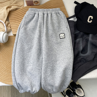 男童裤子春装儿童卫裤男孩宝宝运动裤开春休闲浅灰4中童5小童2岁3