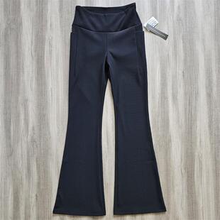 舞蹈裤 跑步喇叭裤 健身瑜伽长裤 外贸单女中高腰速干弹力紧身大脚裤