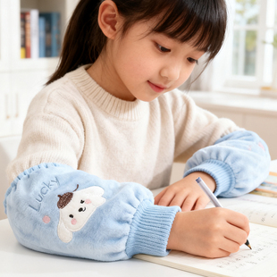 12岁上学专用防污保暖小孩护袖 女宝中大童5 套儿童套袖 男孩帅气袖