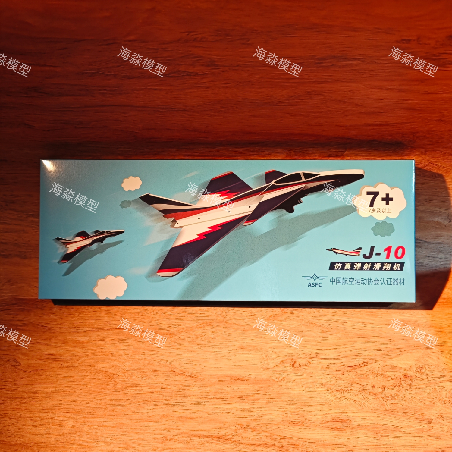 中国空军J10弹射滑翔机 P1T 歼10飞机 弹射纸飞机留空计时赛比赛