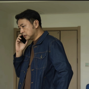 绝密较量张鲁一黎剑曹炳琨同款春秋季复古休闲夹克百搭牛仔外套男