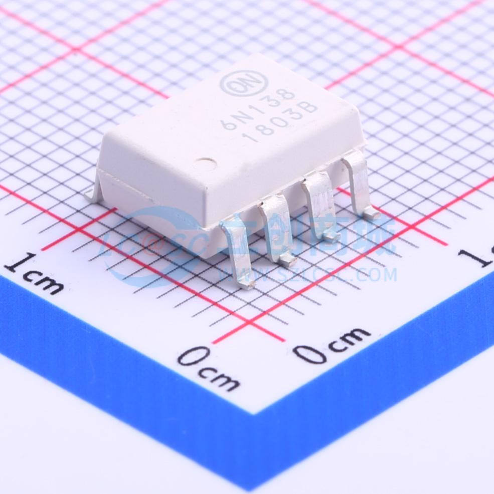 6N138SDM SOP-8-2.54mm 逻辑输出光耦 onsemi(安森美)全新原装 电