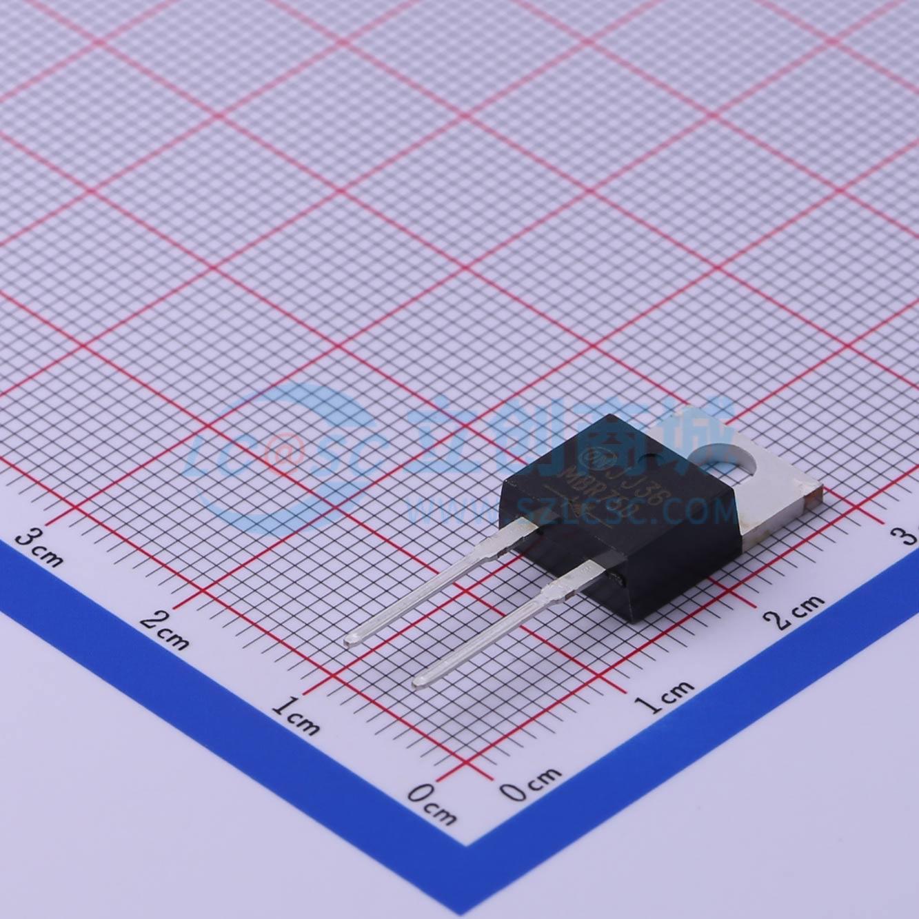 MBR750 TO-220AC 肖特基二极管 onsemi(安森美)全新原装 电子元器