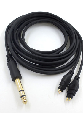 适用于森海HD580 HD600 HD650 HD660 耳机音频线材 6.35mm插头