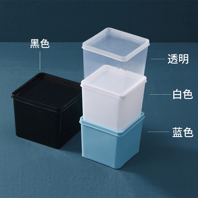 白色带盖调料透明大小号展示盒子