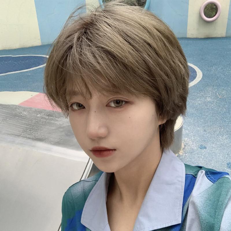 假发女短发蓬松波波头帅气韩式男发型自然减龄学生气质中性全头套
