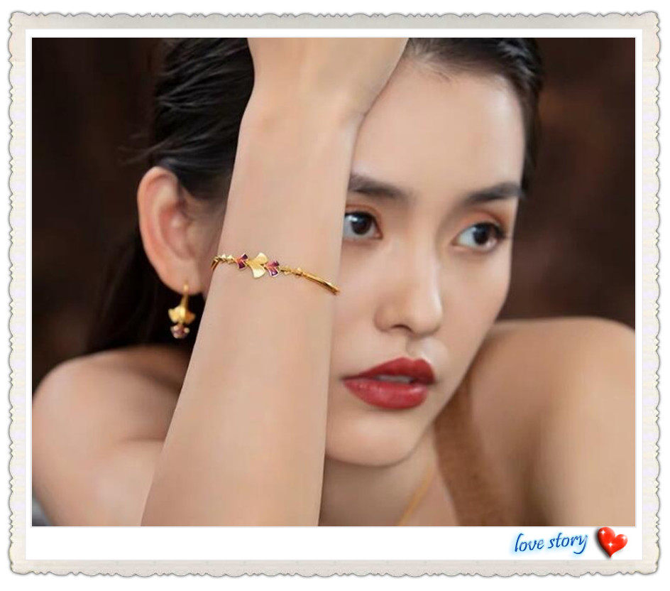 越南沙金 镀24K黄金新款女士珠恋双层镂空八角转运珠手链带延长链