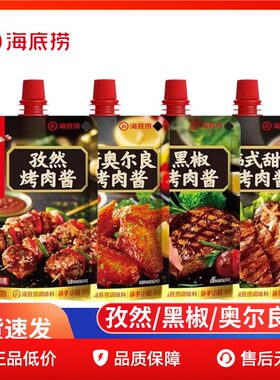 海底捞烤肉酱110g家用韩式甜辣奥尔良黑椒孜然烧烤酱烧烤专用调料