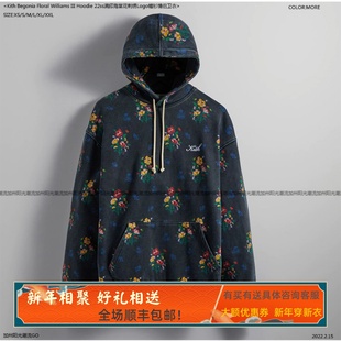 III Hoodie Floral Williams Begonia 满印海棠花刺绣帽衫 Kith