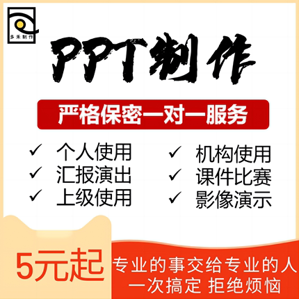 PPT制作代做定制美化修改企业宣传帮做汇报说课课件设计总结述职