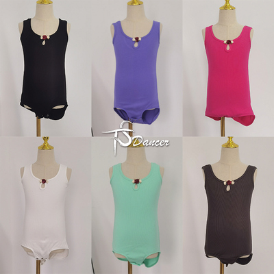 拉丁舞裙舞蹈服儿童民族舞服女童练功服分体跳舞服装吊带上衣夏季