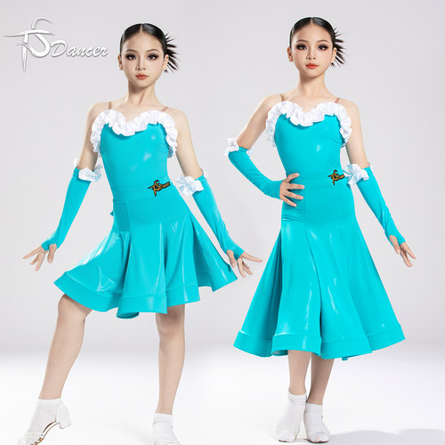 拉丁舞摩登舞服三件套
