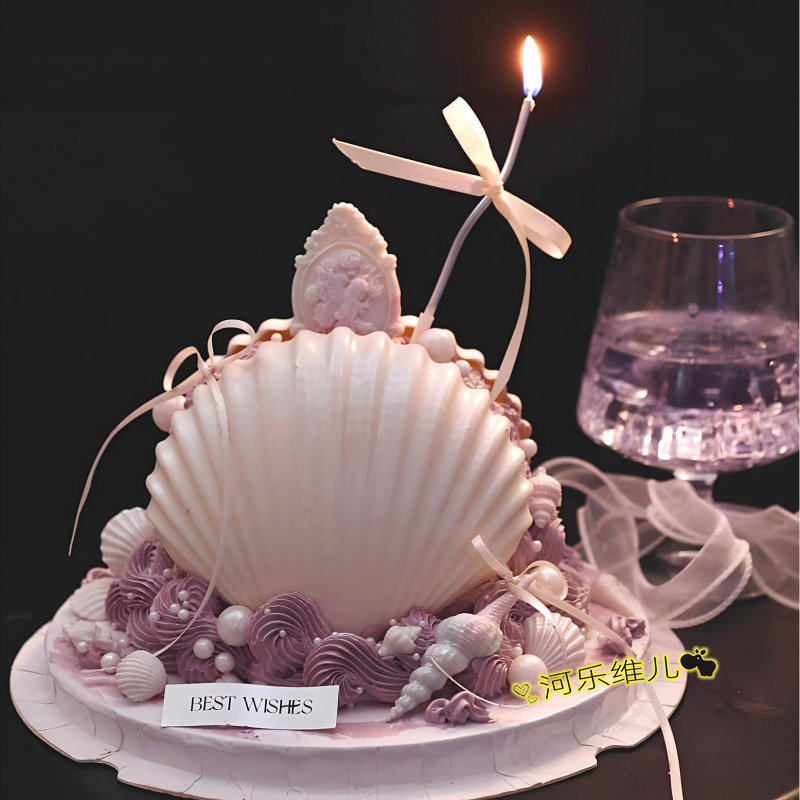 大号贝壳造型立体模具  巧克力慕斯蛋糕生日节日烘焙硅胶模具