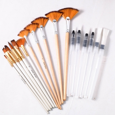 包邮扇形圆头尼龙画笔胶水笔自来水笔 上色笔刷涂抹工具用品