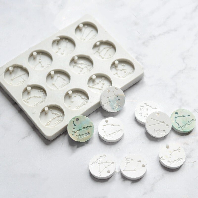圆片蛋糕硅胶翻糖石膏香薰模具图片