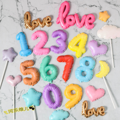 花边气球褶皱数字硅胶模具