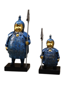 兵马俑工位解压神器办公桌卡片夹西安文创纪念品治愈系可爱小摆件