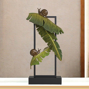 家大业大摆件家居饰品办公室装饰柜公司开业礼物办公桌大叶子艺木