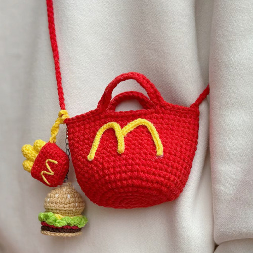 DIY手工编织麦门迷你小包