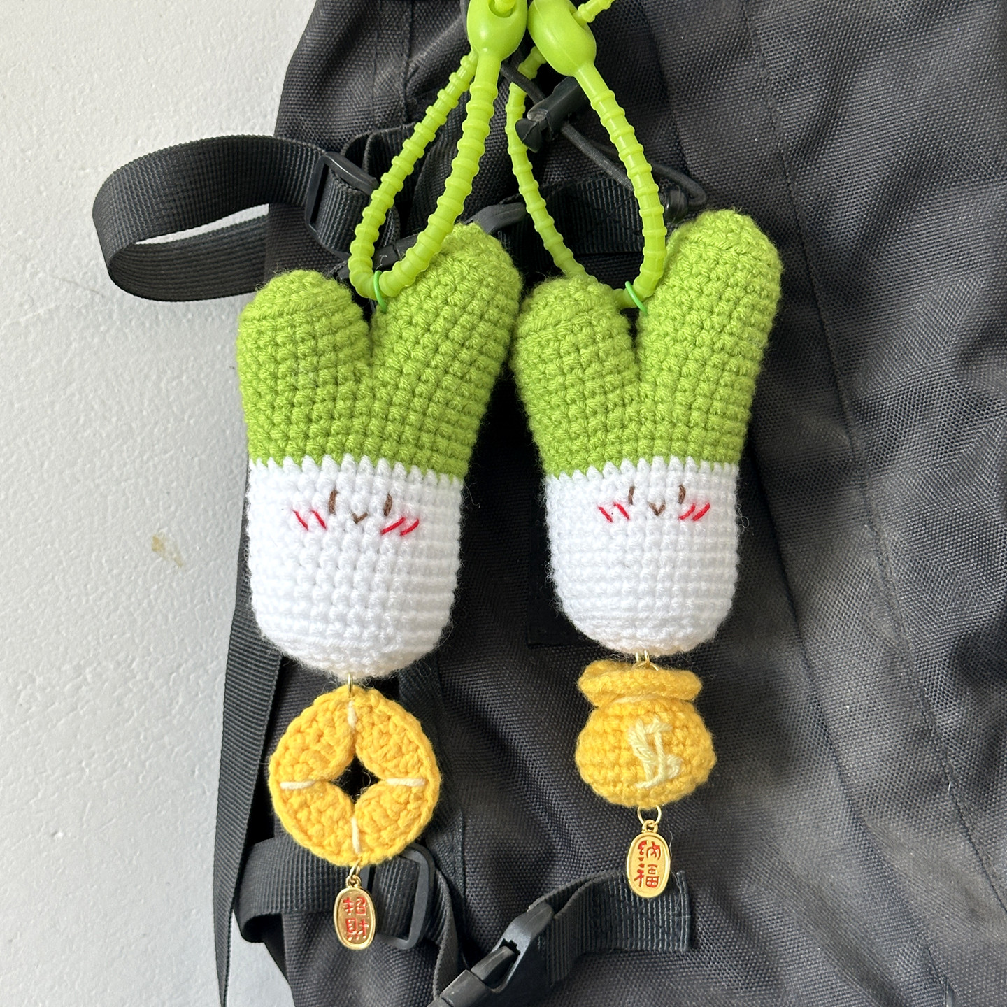 DIY手工向钱葱挂件钩织发财大葱毛线编织材料包钥匙扣织女礼物,服饰配件/皮带/帽子/围巾,DIY编织材料包,淘宝优惠券,粉丝福利购,淘宝优惠卷