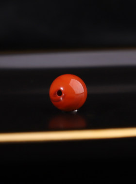 正品川料南红火焰红圆珠 8mm+火焰纹单珠散珠 一物一拍 CD99-108