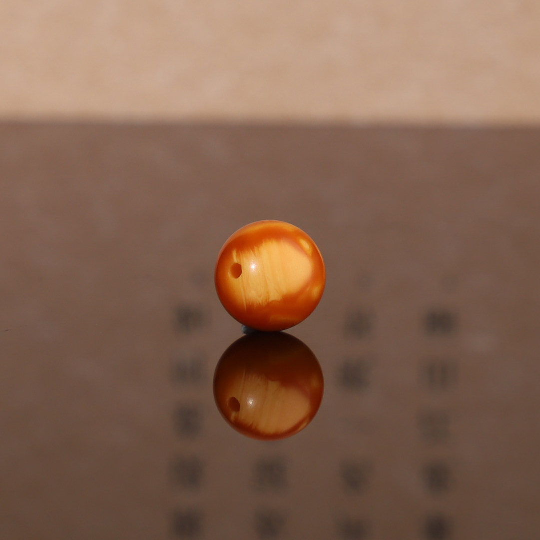 天然正品俄料蜜蜡老蜜蜡圆珠散珠 8.9mm diy手链搭配配珠 LS3