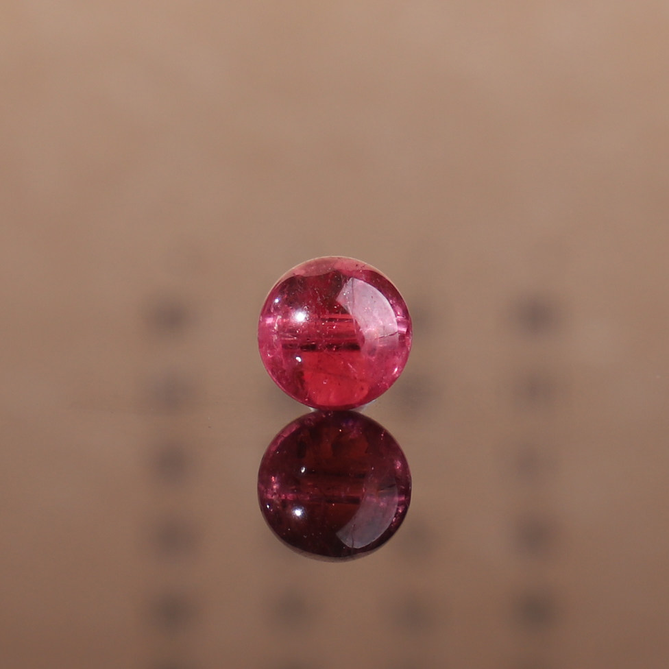 天然宝石红色碧玺7.5mm巴西老矿彩色宝石散珠diy电气石单珠BX2