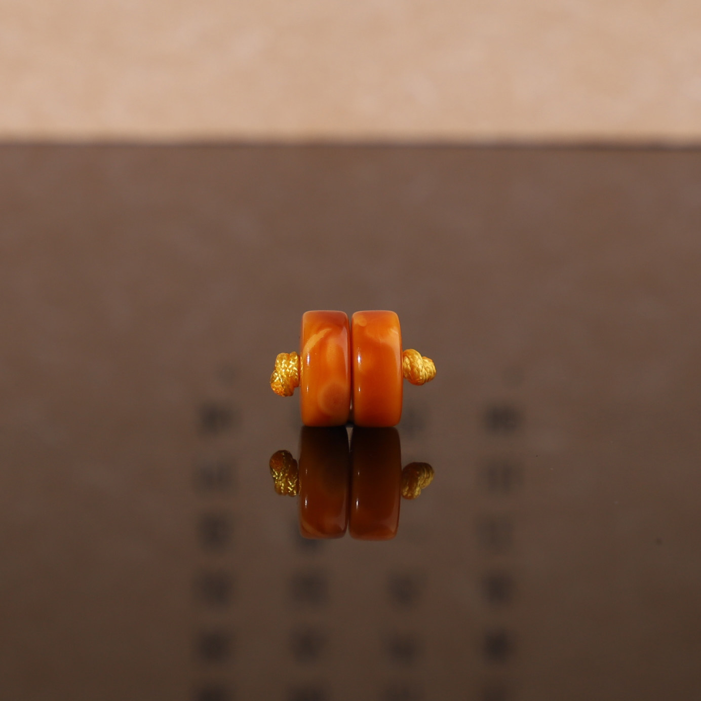 俄料老蜜蜡古董蜜蜡直切隔片对珠8.2*3.5mm 精品垫片手链配珠 G52