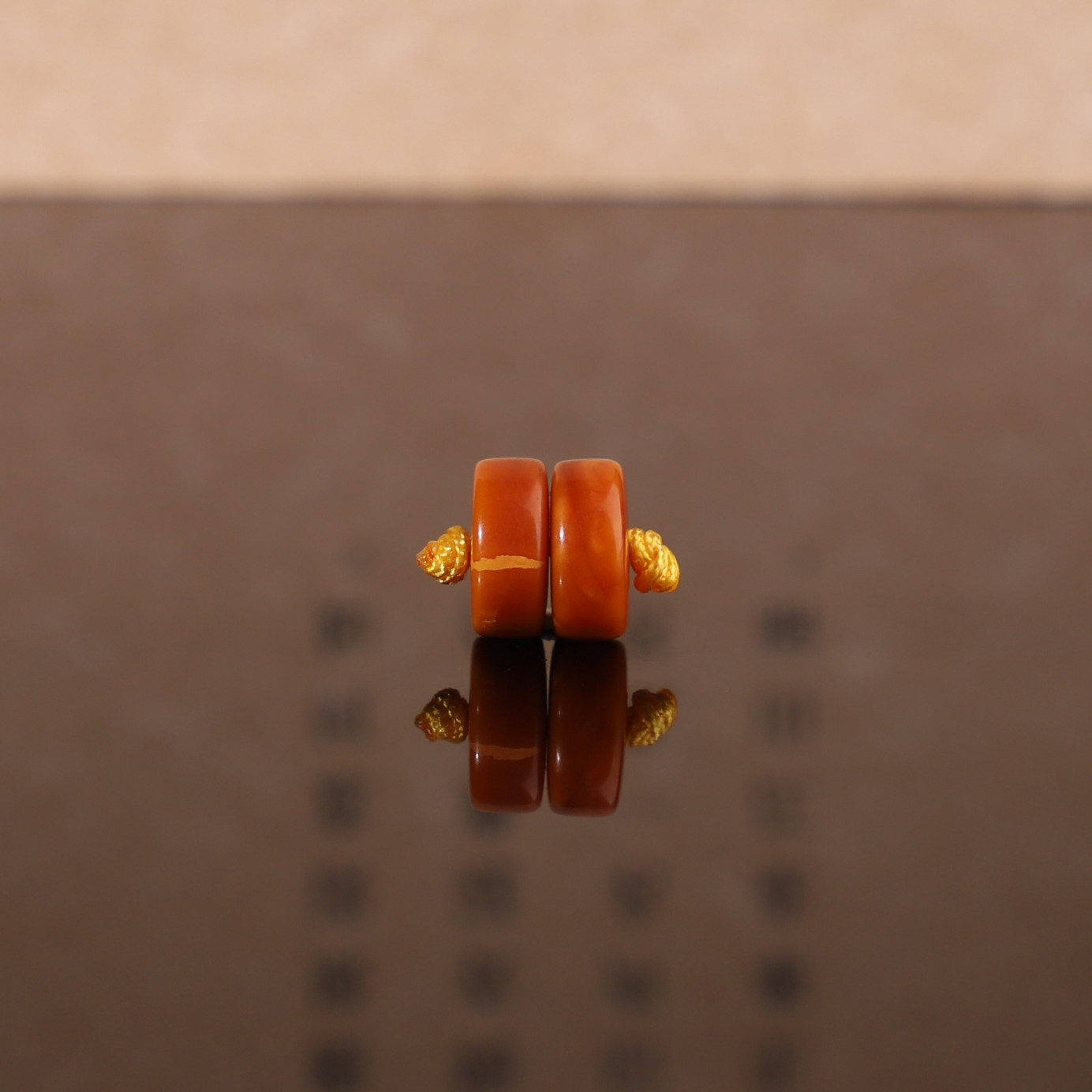 俄料老蜜蜡古董蜜蜡直切隔片对珠8.1*3.5mm 精品垫片手链配珠 G59