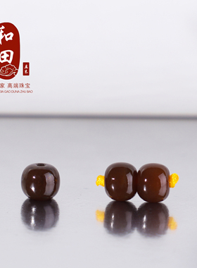 和田玉且末糖老型珠散珠腰珠配饰