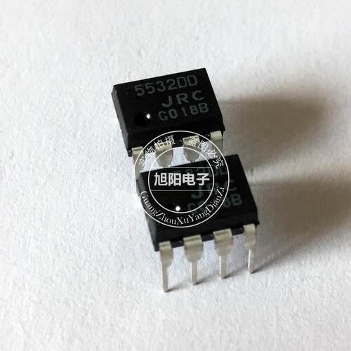 音频运算放大器JRC 5532DD 全新高性能低噪声双运放大器 直插8脚