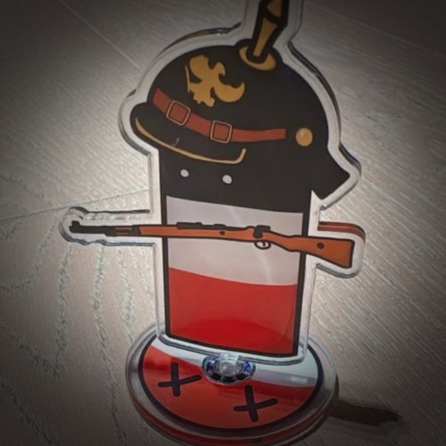 卡通德二德三旋转立牌动漫周边