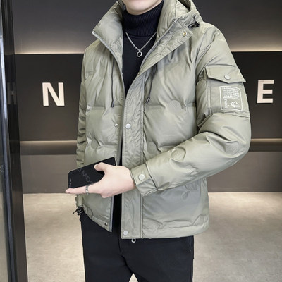 羽绒服男款潮牌工装连帽休闲痞帅气高级感加厚秋冬季2025新款外套