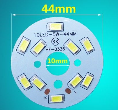 灯板吸顶吊灯水晶灯筒灯射灯5730-2B5C-10LED-5W 35MM 40MM 44MM