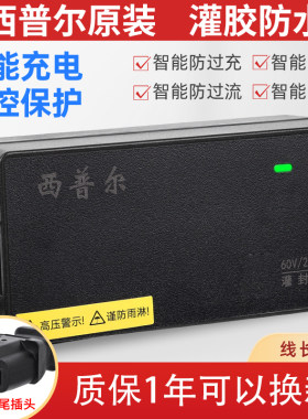 灌胶防雨水充电器60V20AH72V公头