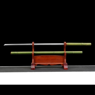 防身镇宅高硬度窄刃竹剑工艺品拐杖唐刀棍中刀唐横刀龙泉剑未开刃