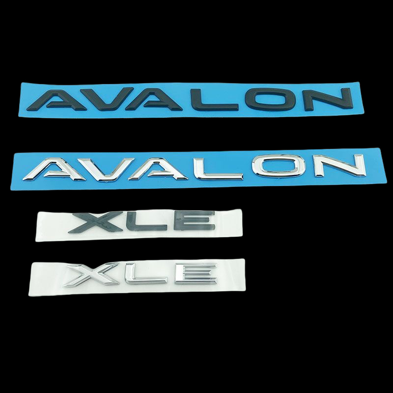 专用于一汽亚洲龙车标AVALON英文字母标志后备箱标志尾箱混动贴标